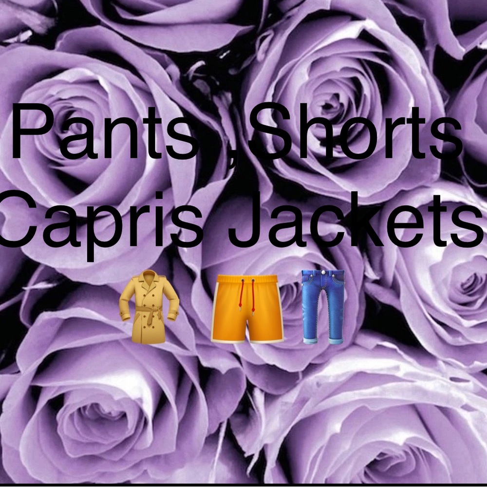 New or gently used pants shorts and jackets💜